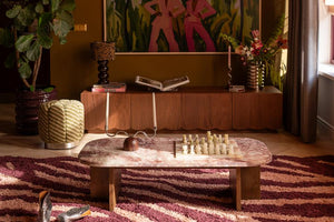 The Home Style Club x By-Boo Vloerkleed Fantaisie 290x190 Burgundy