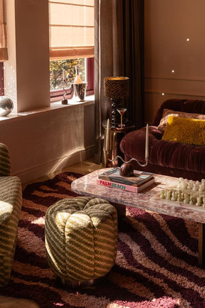 The Home Style Club x By-Boo Poef Palais Groen rond