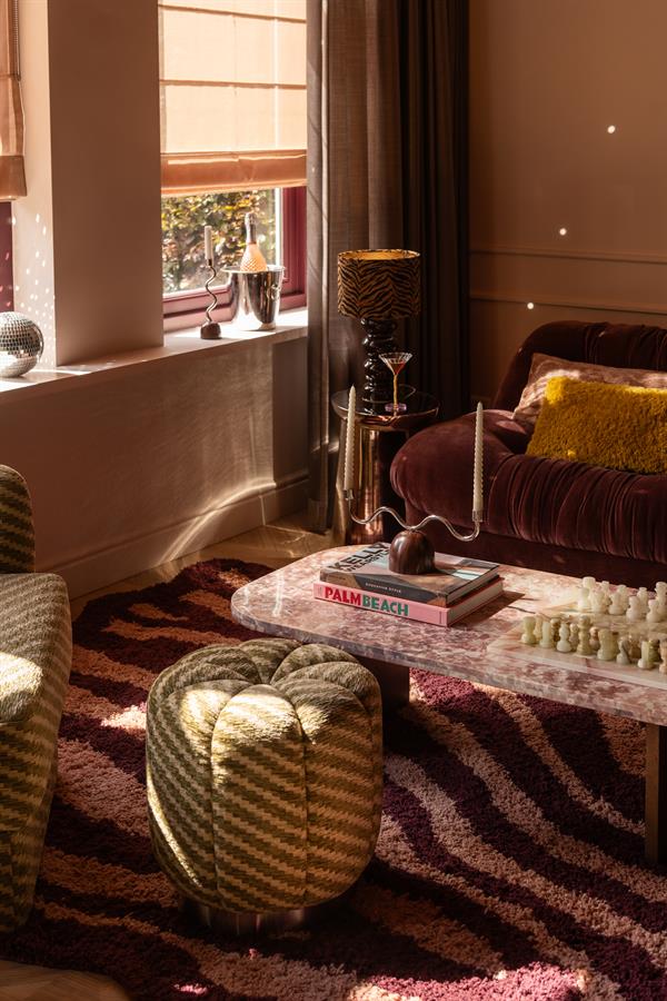 The Home Style Club x By-Boo Poef Palais Groen rond