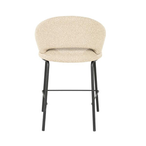 Barstoel Nido By-Boo - Taupe stof zithoogte 65 cm