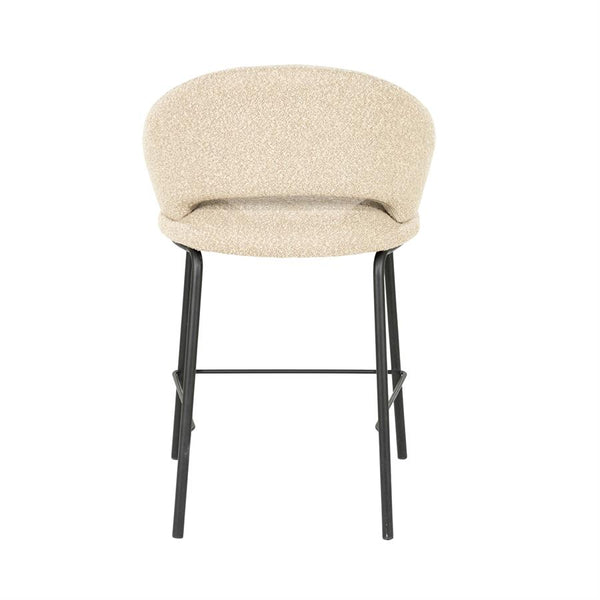 Barstoel Nido By-Boo - Taupe stof zithoogte 65 cm