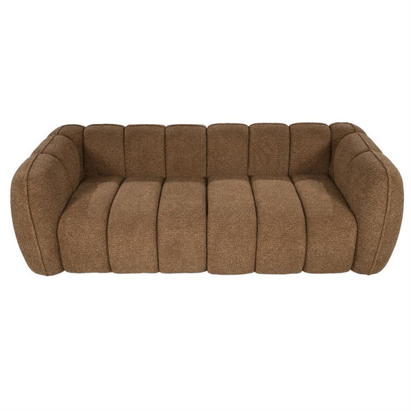 Sofa 3 zits bank Cubetto By-Boo - Nox stof bruine kleur
