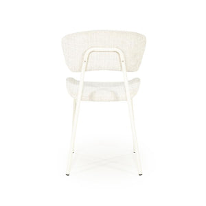 Eetkamerstoel Dare By-Boo zonder armleuning - Stof drift beige+ beige poten