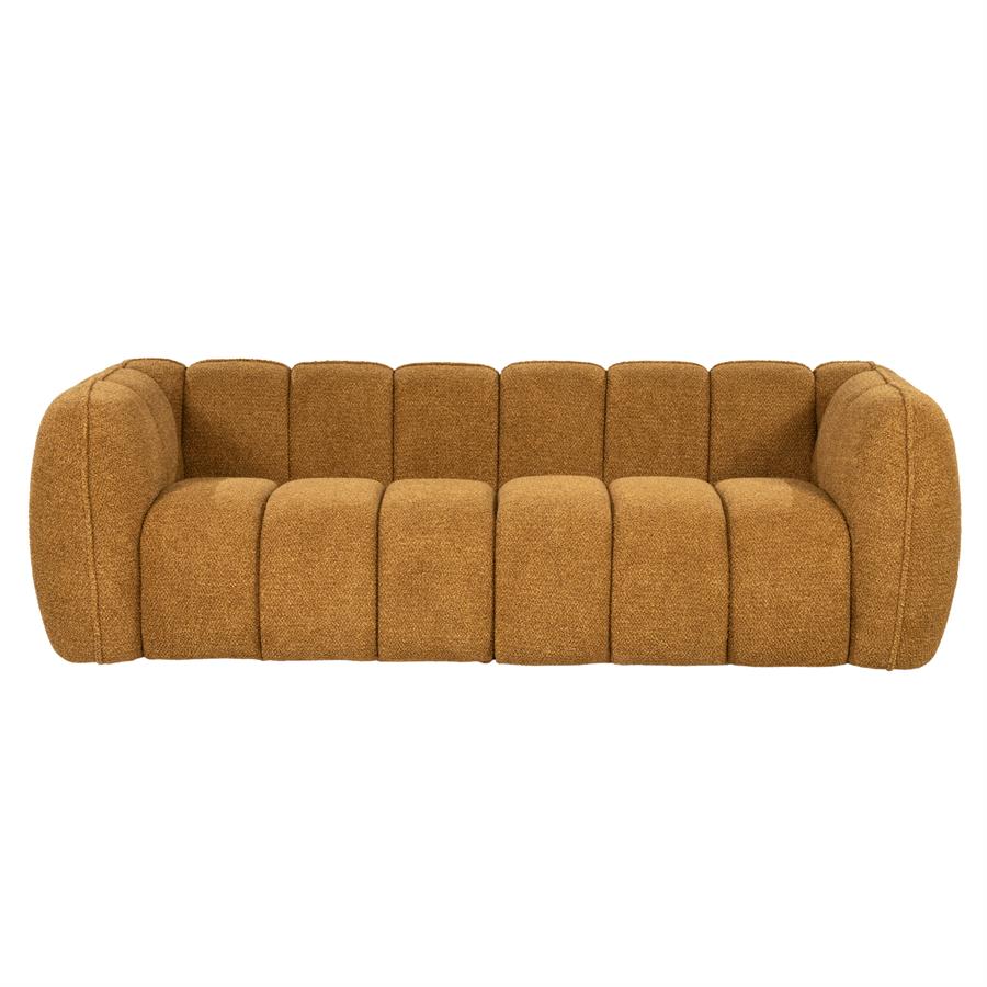Sofa 3 zits bank Cubetto By-Boo - Nox stof mosterd kleur