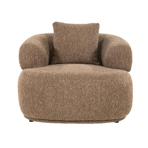 Fauteuil Bruno Eleonora - Koda stof bruin