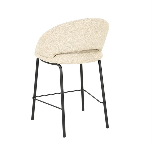 Barstoel Nido By-Boo - Beige stof zithoogte 65 cm