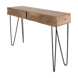Hal-/kaptafel Ocean / Massief mango zand