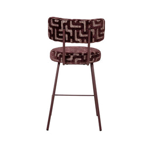 The Home Style Club x By-Boo Barstoel Belle Vie Burgundy