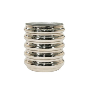 The Home Style Club x By-Boo Kussen vaas/pot Jardin - Chrome  45x45x45 cm