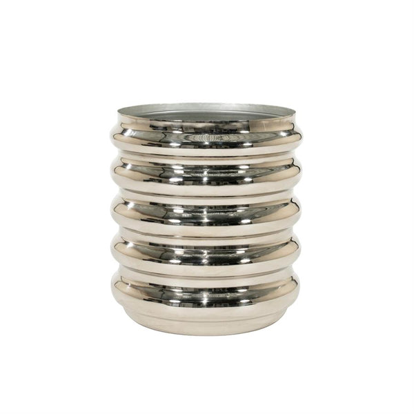 The Home Style Club x By-Boo Kussen vaas/pot Jardin - Chrome  45x45x45 cm