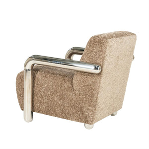 Fauteuil Chromette By-Boo - Taupe stof