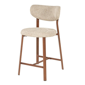 Barstoel Sedia By Boo - Bruine stof zithoogte 65 cm