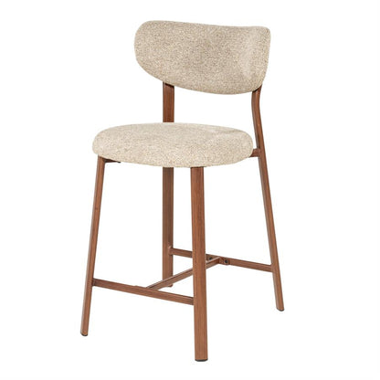 Barstoel Sedia By Boo - Bruine stof zithoogte 65 cm