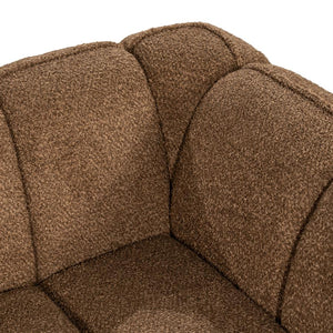 Sofa 3 zits bank Cubetto By-Boo - Nox stof bruine kleur