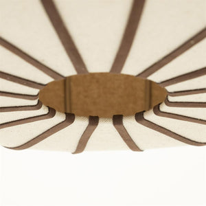 Hang lamp Cocoon 2 By-Boo (IJzer, leer & linnen)