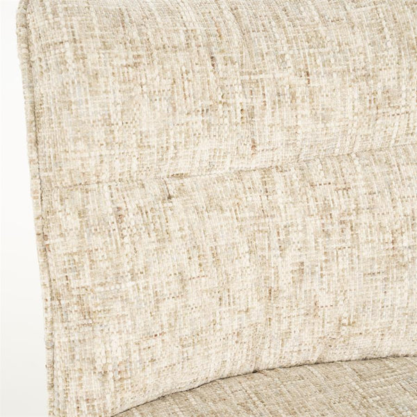 Eetkamerstoel Ferre By-Boo zonder armleuning - Stof gleam beige