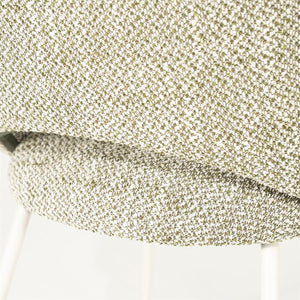 Eetkamerstoel Story By-Boo met armleuning - Stof tofa groen lichte poten