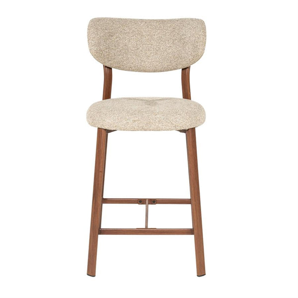 Barstoel Sedia By Boo - Bruine stof zithoogte 65 cm
