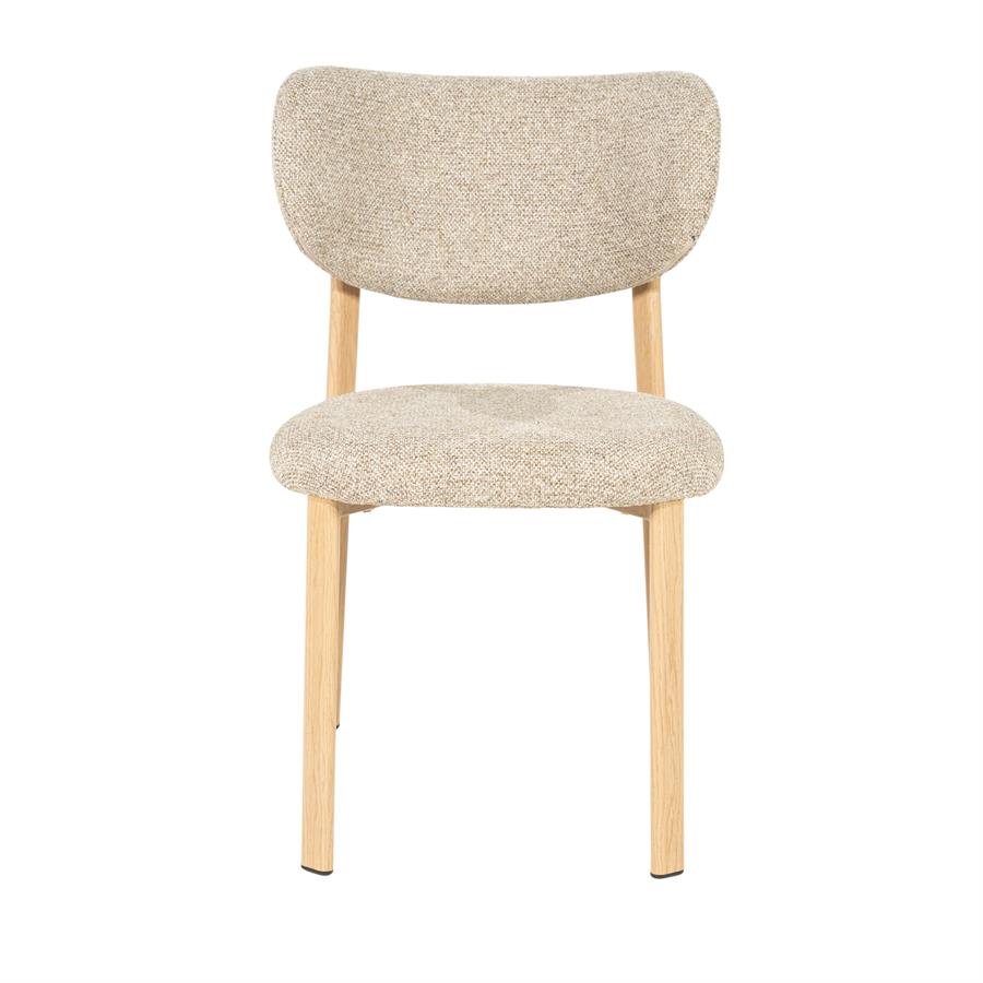 Eetkamerstoel Sedia By-Boo zonder armleuning - Natural stof