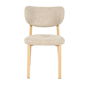 Eetkamerstoel Sedia By-Boo zonder armleuning - Natural stof