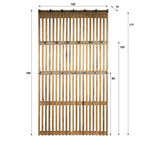 Kapstok Tweak hoog XL 20 haken / Massief mango zand