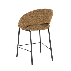 Barstoel Nido By-Boo - Bruine stof zithoogte 65 cm