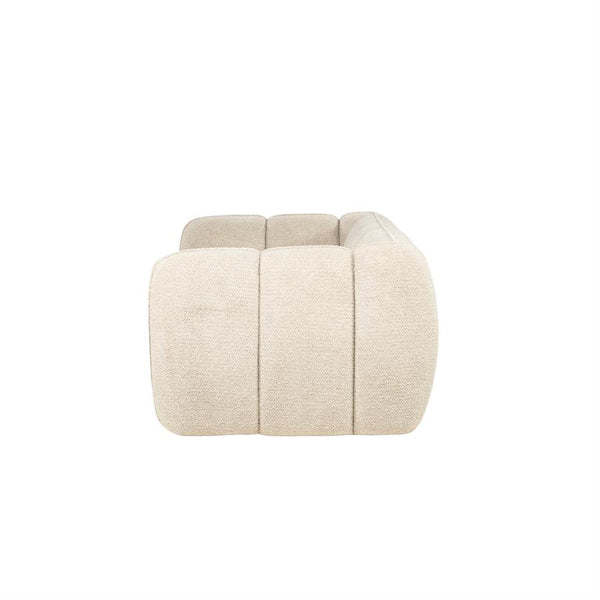 Sofa 3 zits bank Cubetto By-Boo - Nox stof taupe kleur