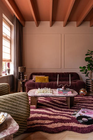 The Home Style Club x By-Boo Vloerkleed Fantaisie 290x190 Burgundy