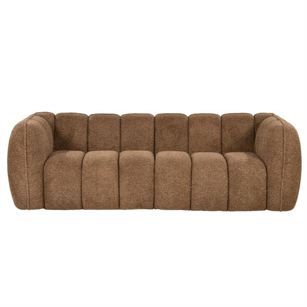 Sofa 3 zits bank Cubetto By-Boo - Nox stof bruine kleur