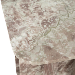 The Home Style Club x By-Boo Bijzet tafel Minuit roze marmer