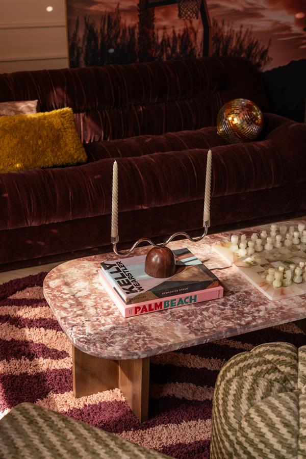 The Home Style Club x By-Boo Salontafel Haussmann Roze marmer