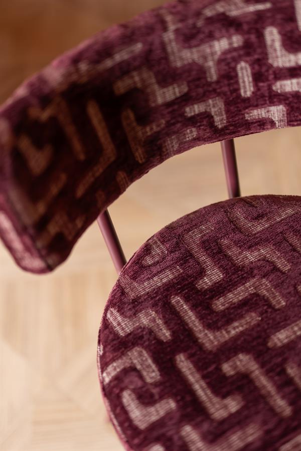 The Home Style Club x By-Boo Barstoel Belle Vie Burgundy