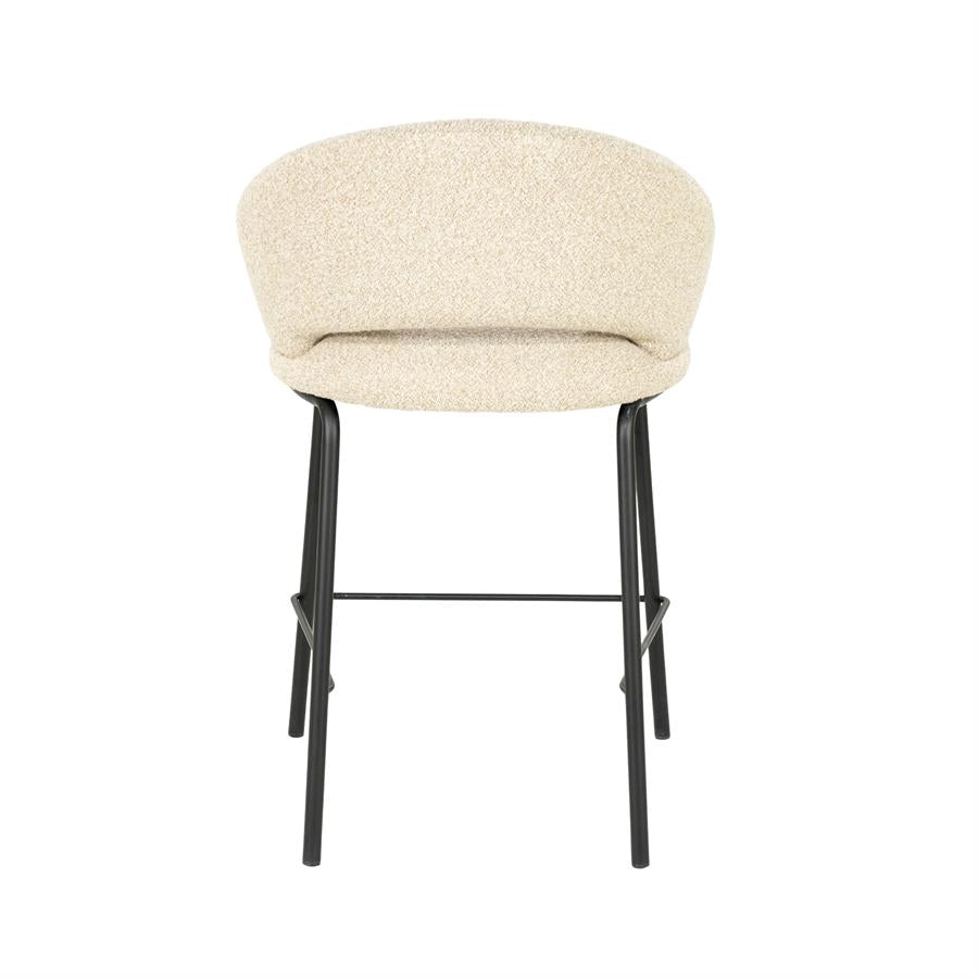 Barstoel Nido By-Boo - Beige stof zithoogte 65 cm