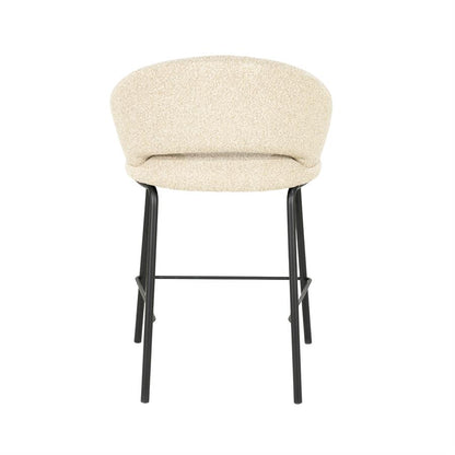 Barstoel Nido By-Boo - Beige stof zithoogte 65 cm