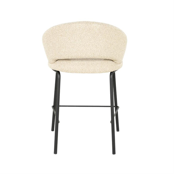 Barstoel Nido By-Boo - Beige stof zithoogte 65 cm