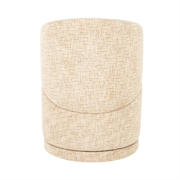 Luxe eetkamerstoel Sulo Eleonora draaibaar - Stof Kiva taupe kleur