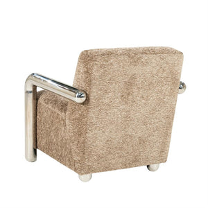 Fauteuil Chromette By-Boo - Taupe stof