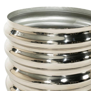 The Home Style Club x By-Boo Kussen vaas/pot Jardin - Chrome  45x45x45 cm
