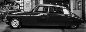Glasschilderij retro auto 160x60 cm