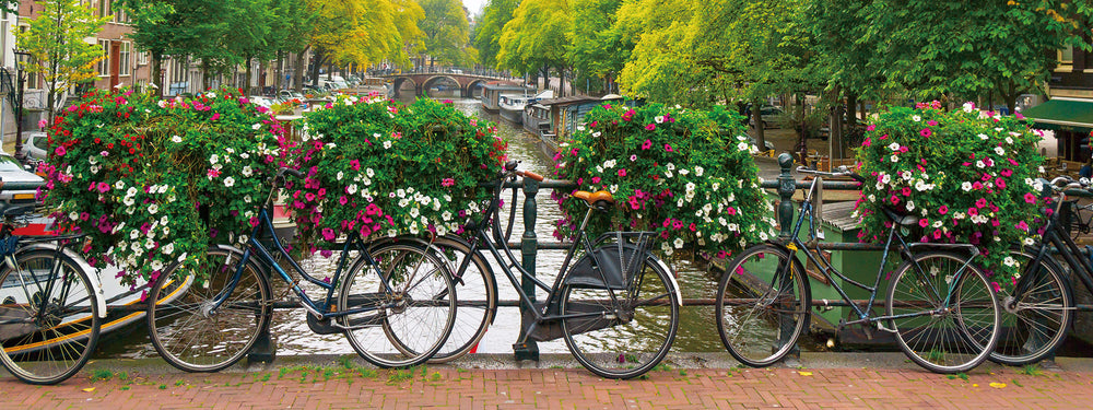 Glasschilderij Amsterdamse gracht 160x60 cm