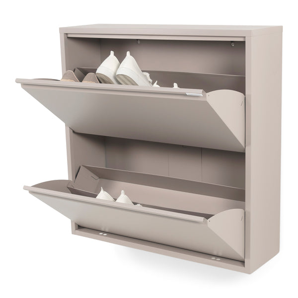 Spinder Billy schoenenkast 2 kleps - Silky Taupe