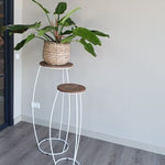 Bloemenzuil Brix Glace set van 2 - wit