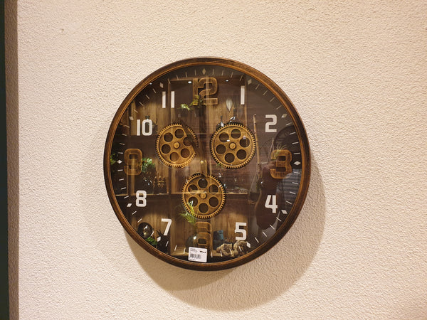 Radarklok "Bastin" messing Ø 46 cm