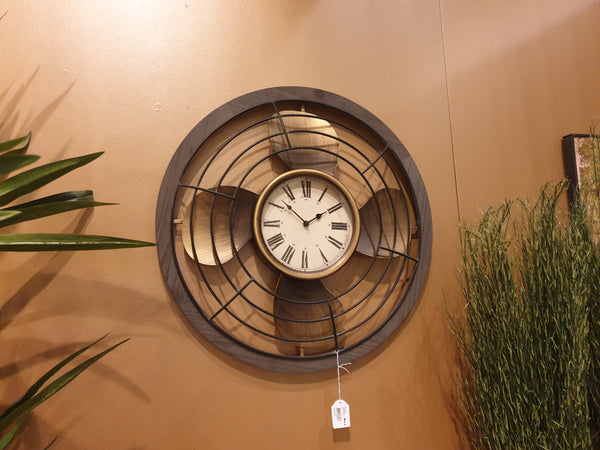 Wandklok "Fan" metaal Ø 60 cm