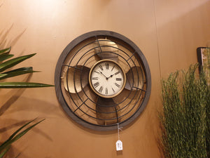 Wandklok "Fan" metaal Ø 60 cm