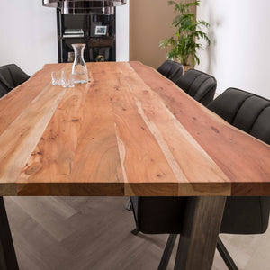 Eetkamertafel acacia hout - leverbaar in 2 afmetingen
