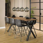 Bartafel Daytona notenhout - 180 cm
