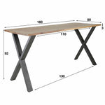 Bartafel Daytona notenhout - 180 cm