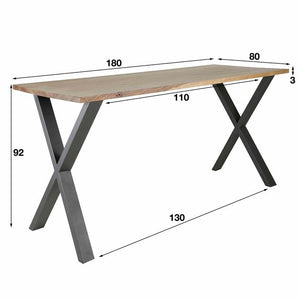 Bartafel Daytona notenhout - 180 cm