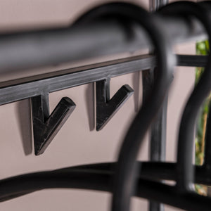 Kapstok yucon hoog 12 haken met hoedenplank